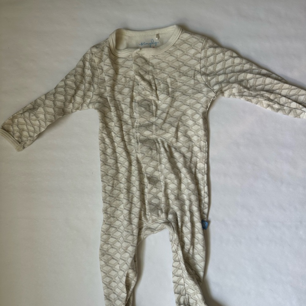 Magnetic Me Cream Patterned Kids Pajamas